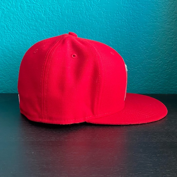 Los Angeles Angels Baseball Flat-bill Lids Hat ~ Size 7 1/4 - Picture 4 of 9